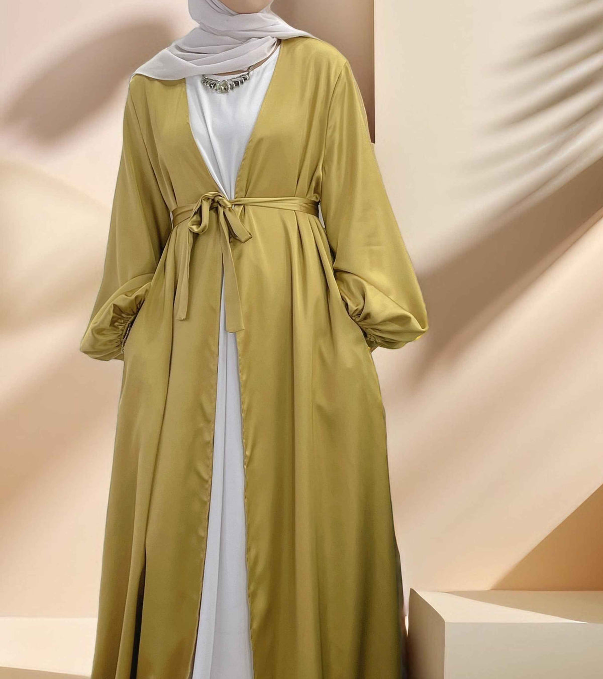 Casual Beautiful Bubble sleeve Kimono/Abaya for Women - Try Modest Limited