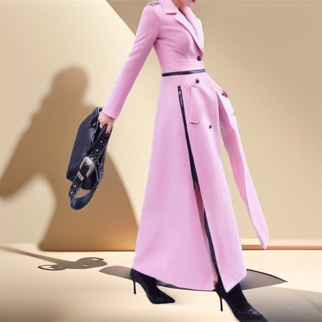 Casual Beautiful Side slit long winter Coat- For Women - Try Modest Limited