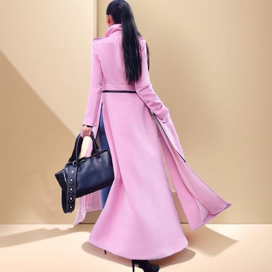 Casual Beautiful Side slit long winter Coat- For Women - Try Modest Limited