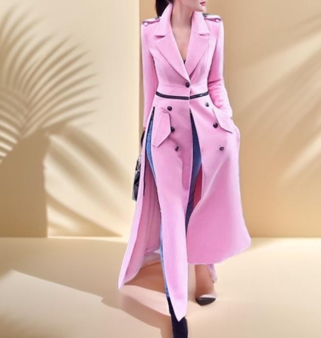 Casual Beautiful Side slit long winter Coat- For Women - Try Modest Limited