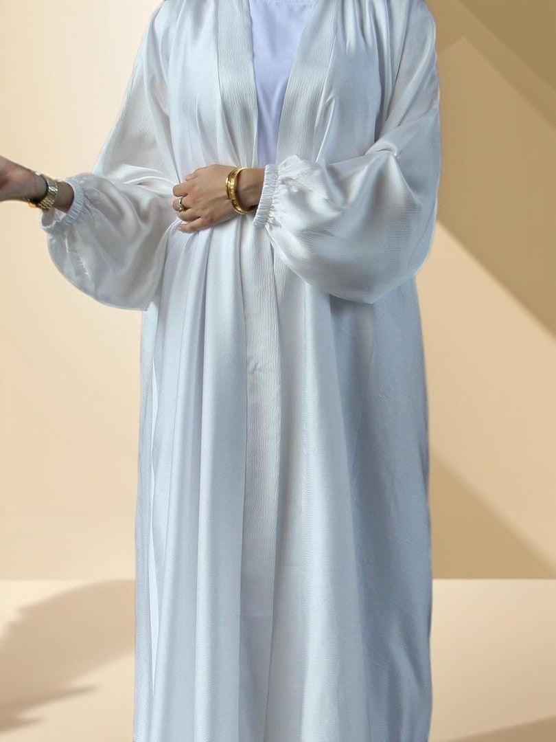 Casual Elegant Women's Belt Style Silky Kimono-Muslim abaya - Try Modest Limited