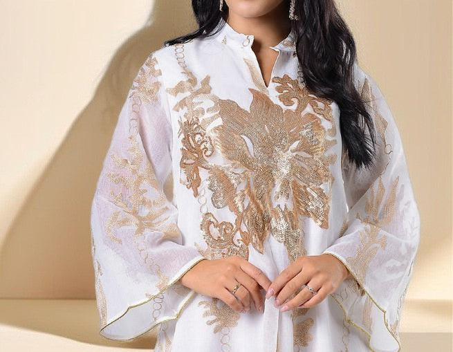 Casual Sequin kaftan embroidered Evening dress - Try Modest Limited 