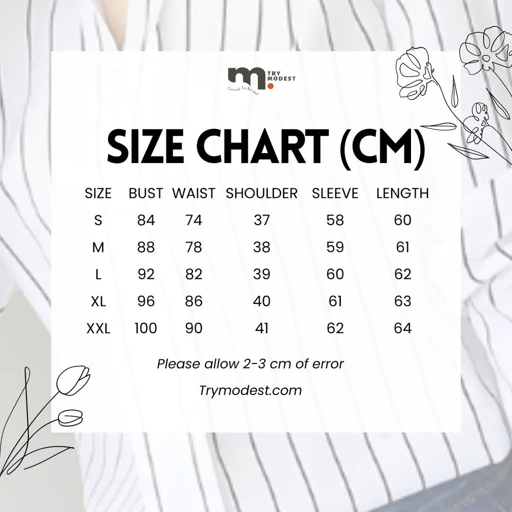 Casual printed white tops for women - Try Modest Limited