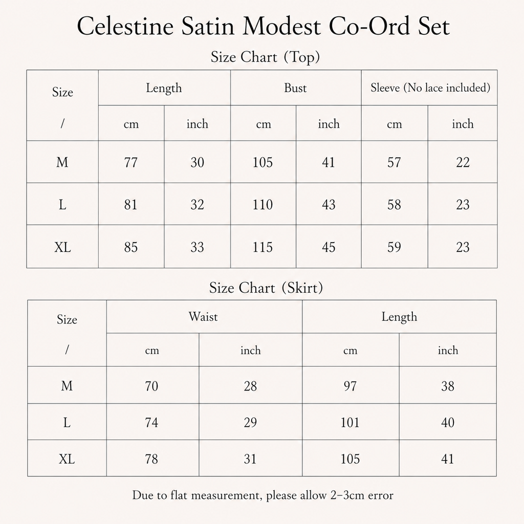 Celestine Satin Modest Co-Ord Set