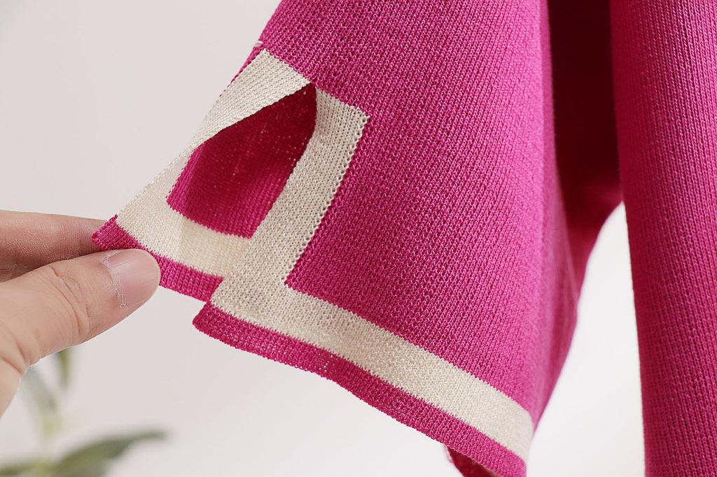 Classic Style Ice Silk Knitting Suit Two-piece Set - Try Modest Limited