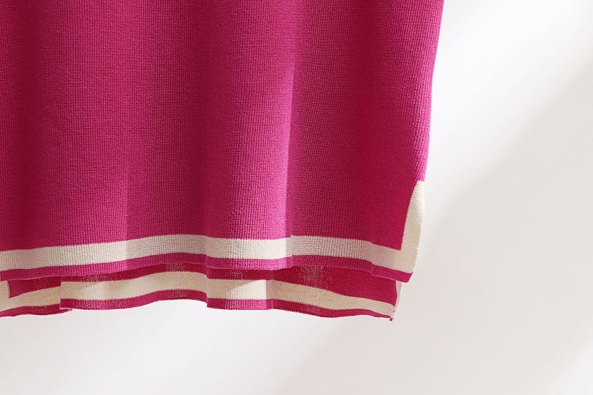 Classic Style Ice Silk Knitting Suit Two-piece Set - Try Modest Limited