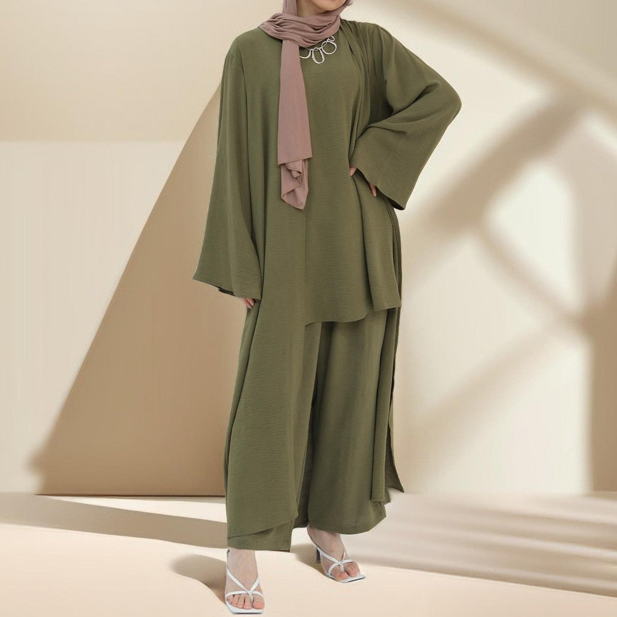 Comfy Cover-Up 3 PC Abaya Set - Try Modest Limited