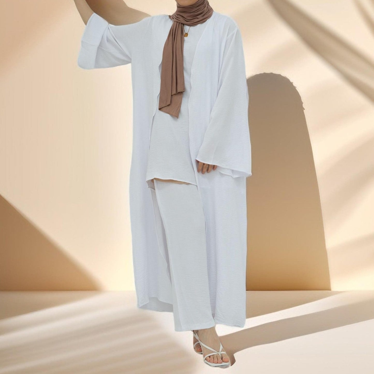 Bekväm täckning 3 PC Abaya Set