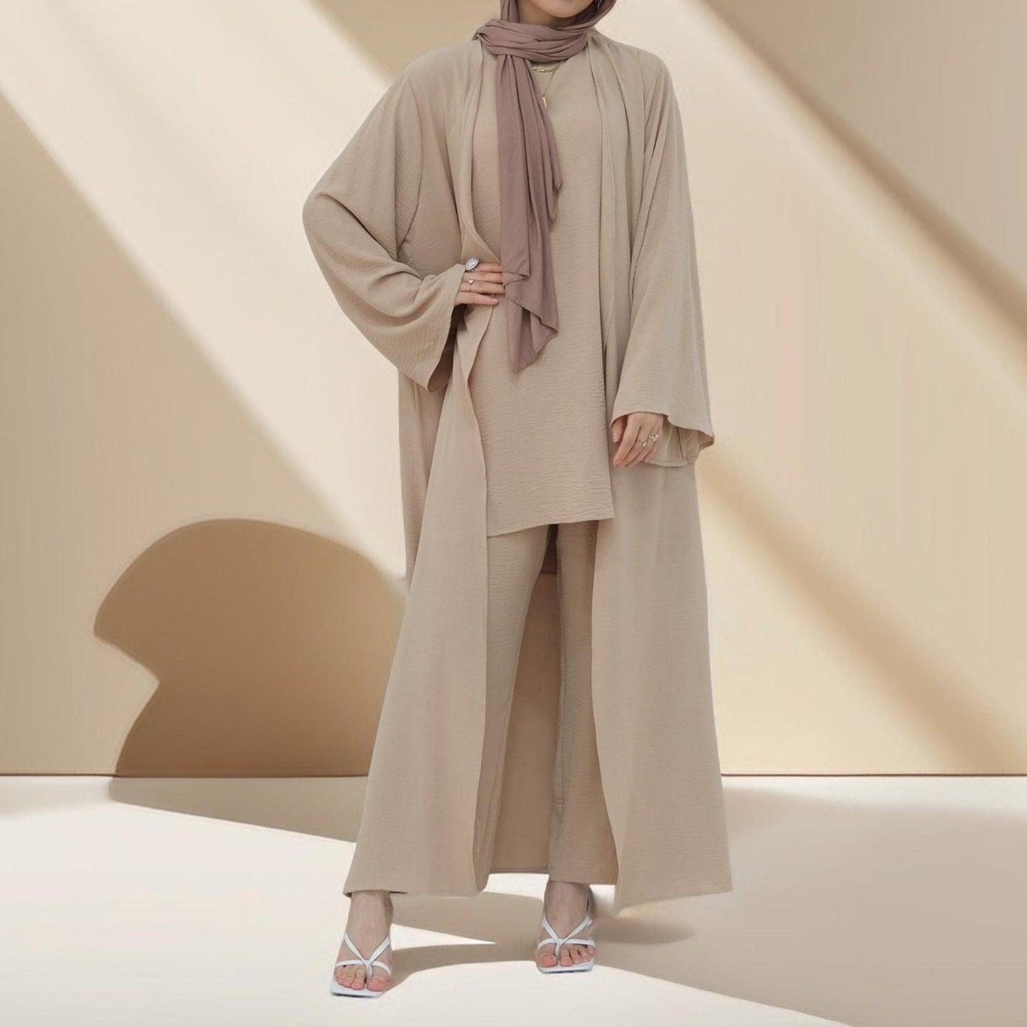 Set Cover-Up 3 PC Abaya yang selesa