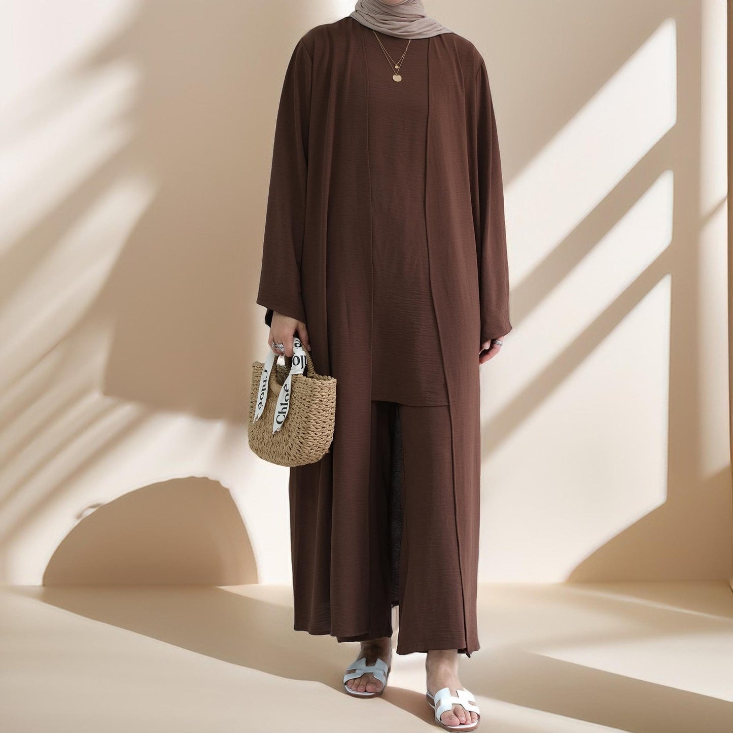 Comfy Clúdach-Up 3 PC Abaya Socraigh