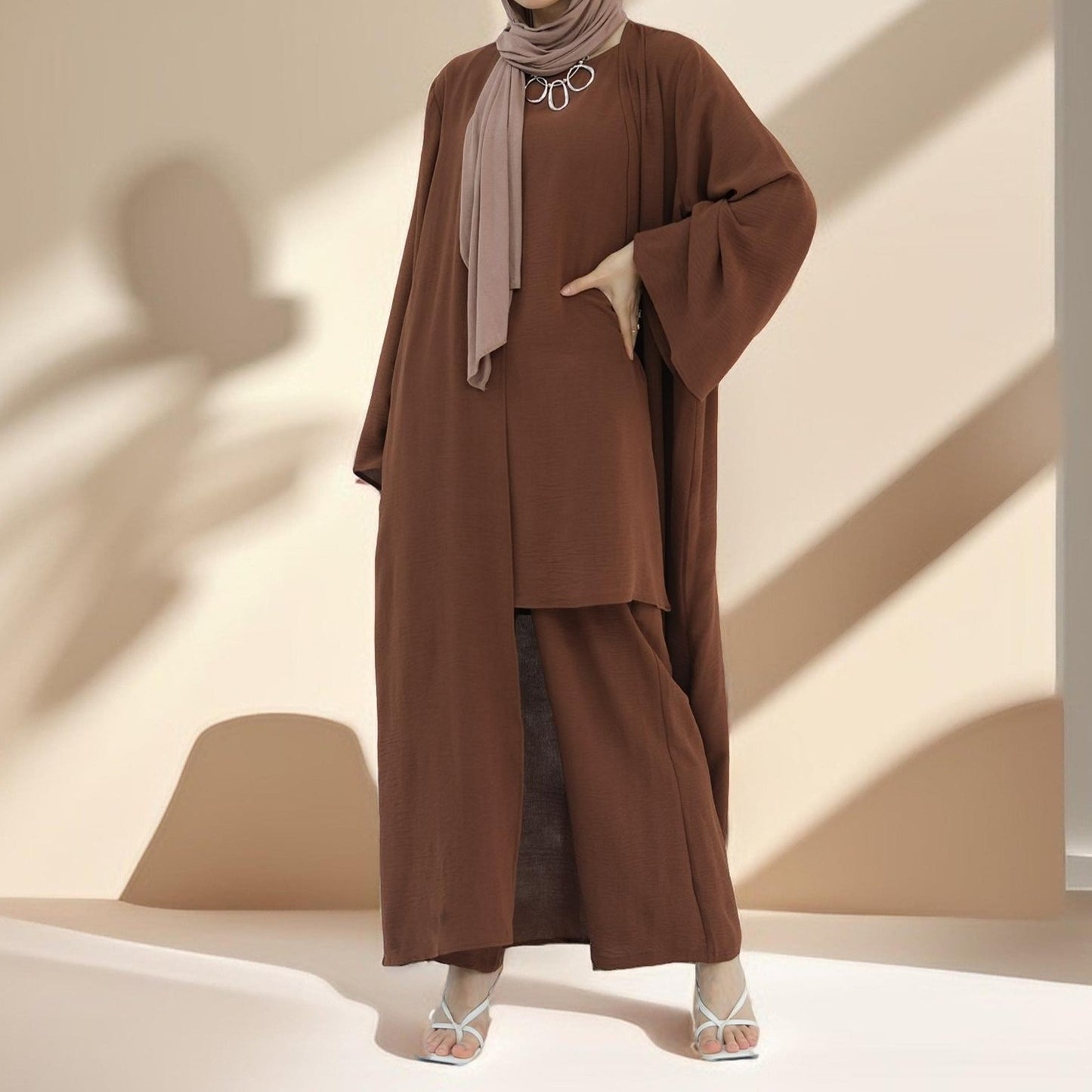 Rahat kapak-up 3 pc abaya seti