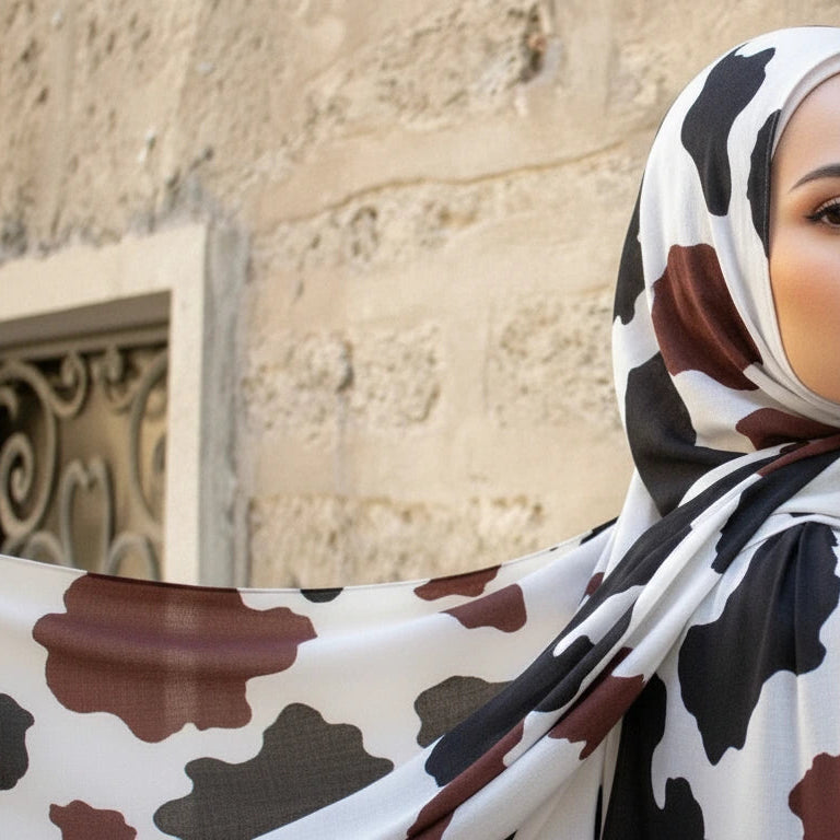 Hijab in modal fulvo maculato