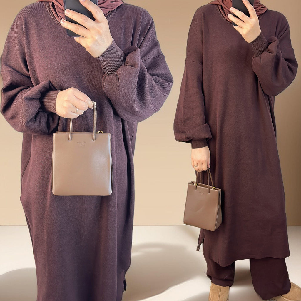 Cozy Knitted Loungewear Set - Try Modest Limited