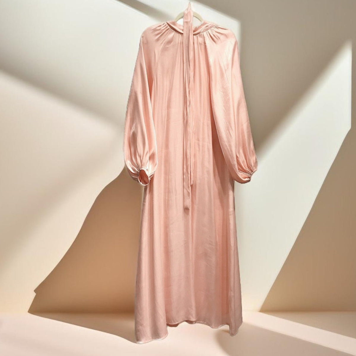 Cuff Sleeve Soft shiny stylish Abaya for women - Try Modest Limited