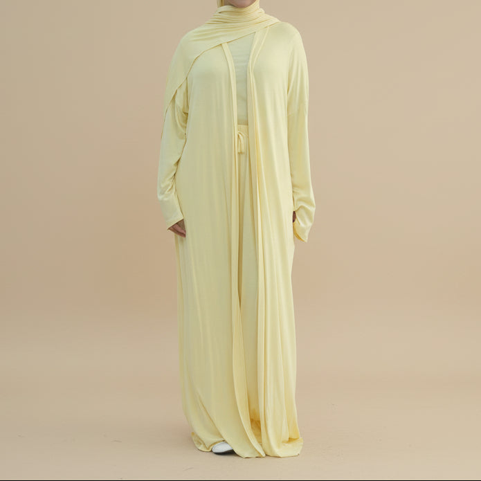 Tacar 3 phíosa Cniotáilte Modest Dahlia Luxe