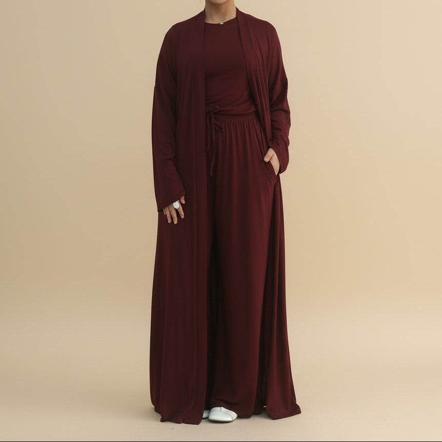 Tacar 3 phíosa Cniotáilte Modest Dahlia Luxe