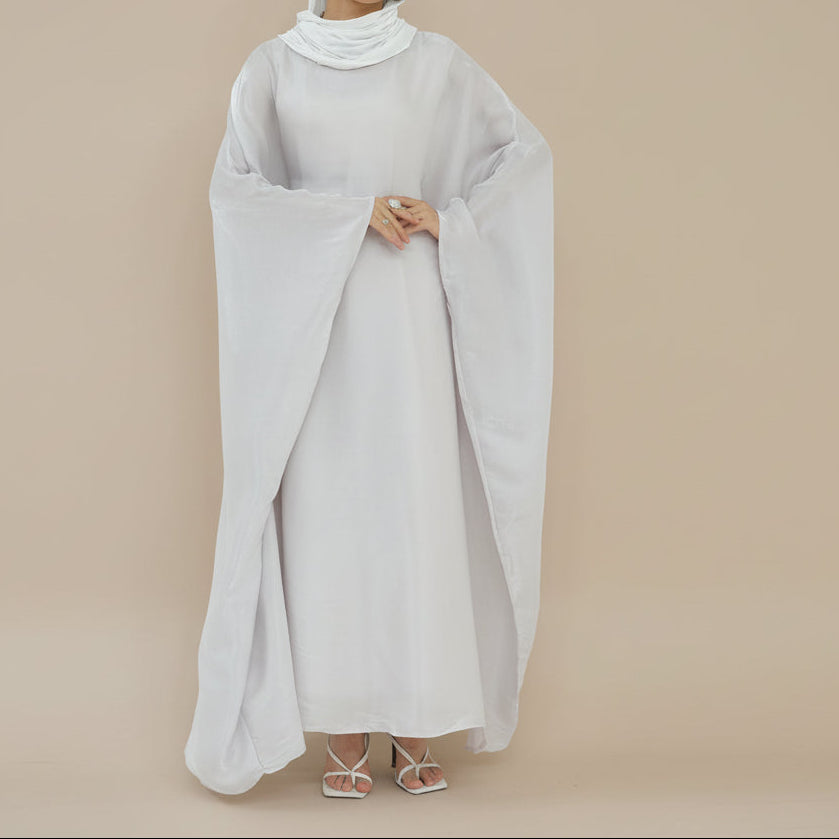 Abito da sera metallizzato liquido Dariya – Abito formale modesto e scintillante di lusso