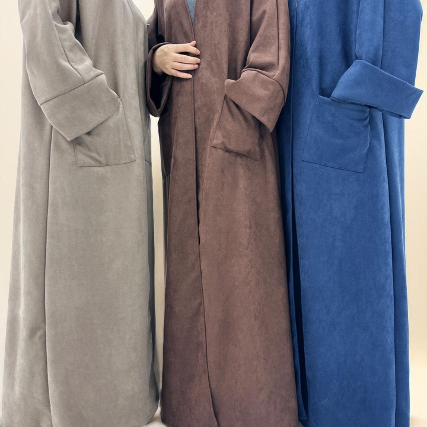 Deena Velvet Coat Abaya Try Modest Limited