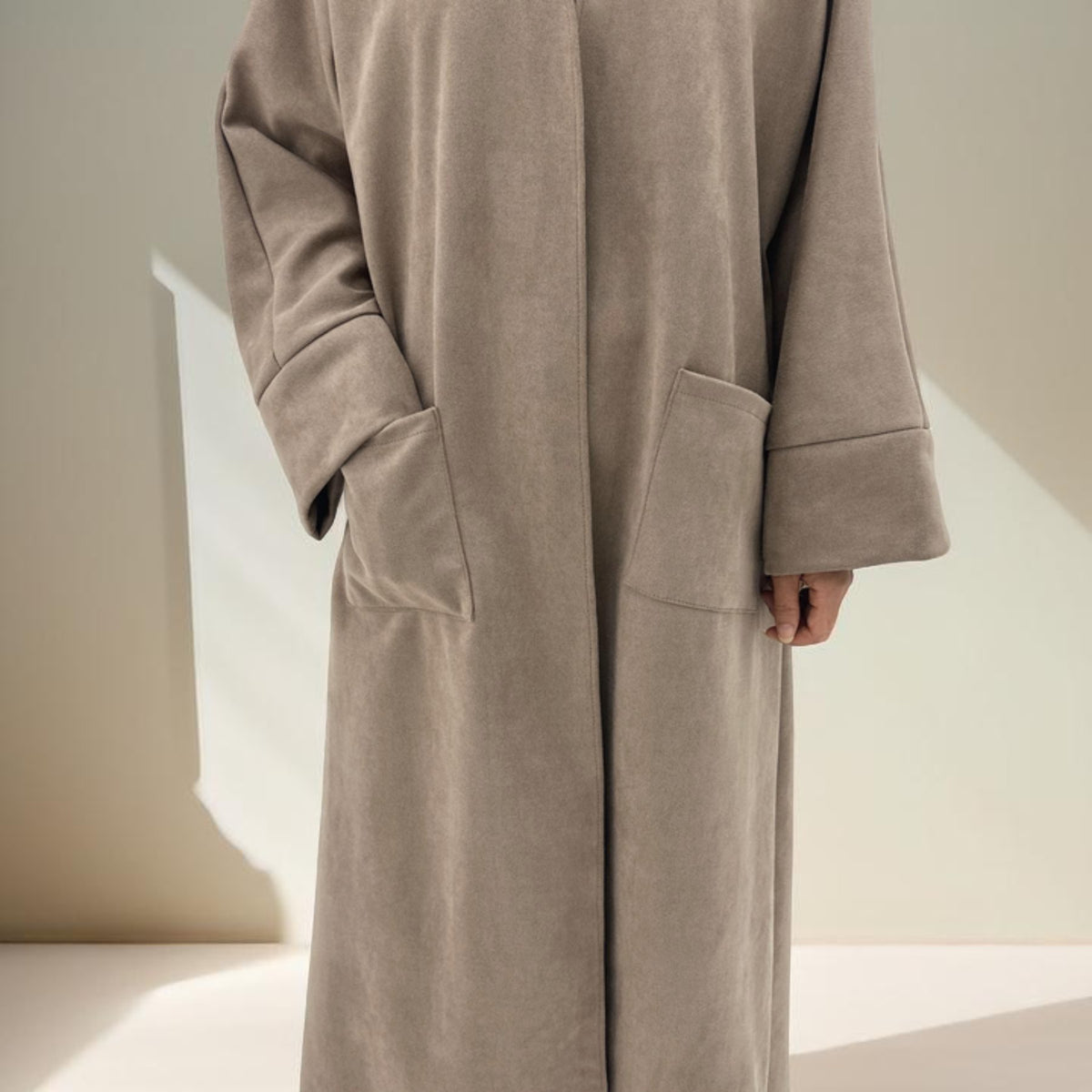 Deena Velvet Coat Abaya - Try Modest Limited