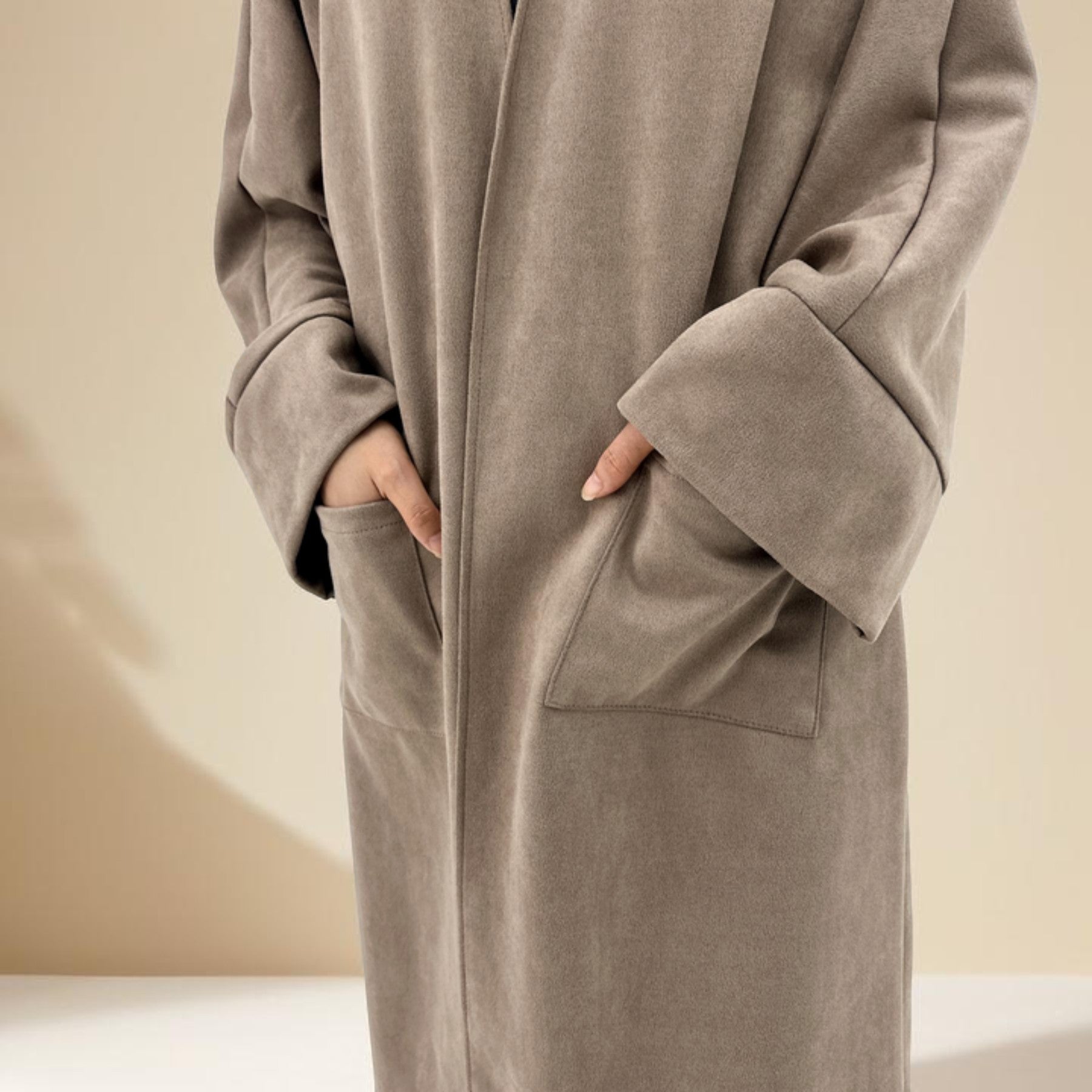 Deena Velvet Coat Abaya - Try Modest Limited