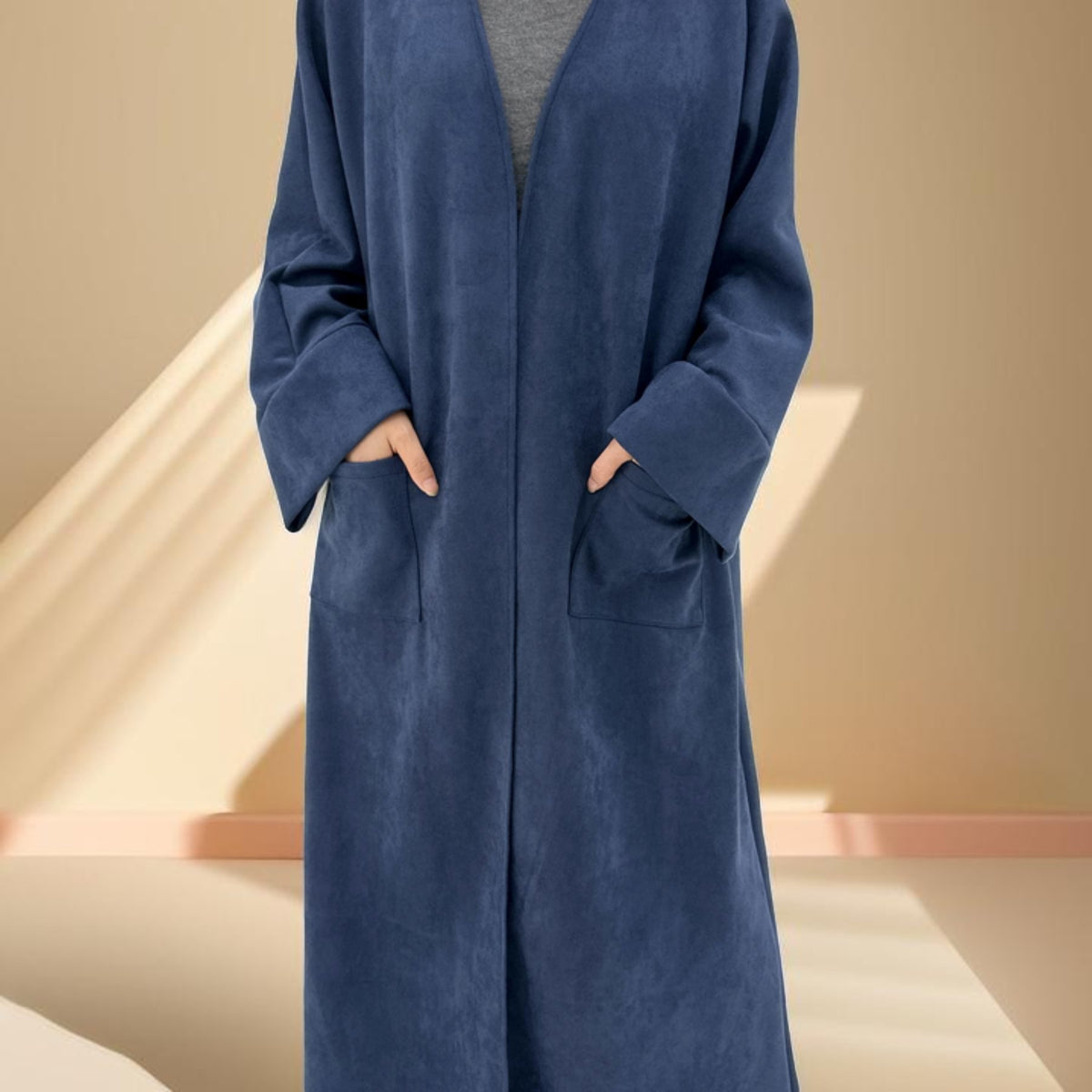 Deena Velvet Coat Abaya - Try Modest Limited