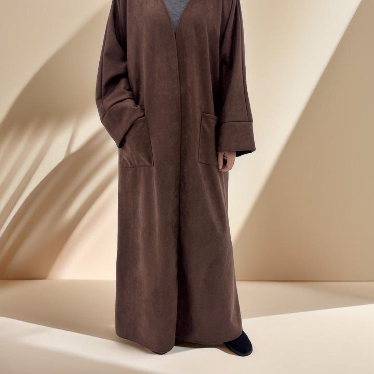 Deena Velvet Coat Abaya Try Modest Limited