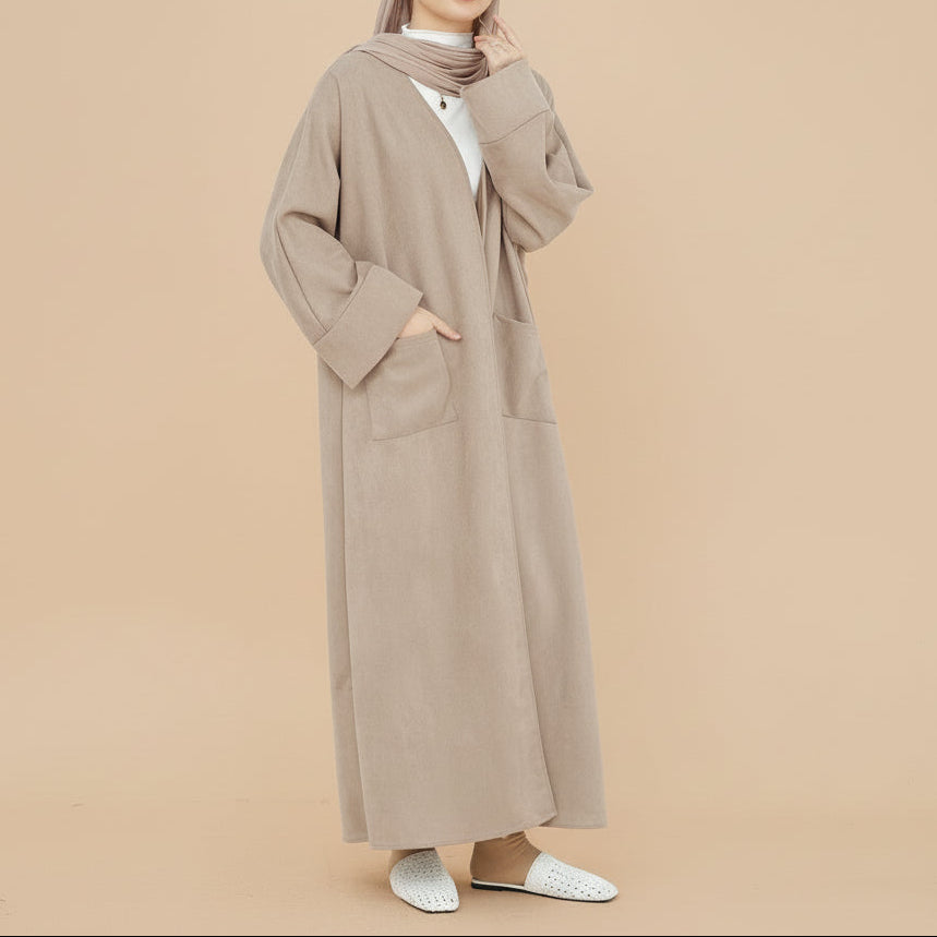 Deena Cappotto di Velluto Abaya