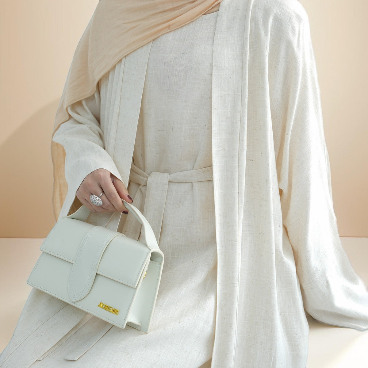 Draped duet abaya throwover and slip dress - Try Modest Limited