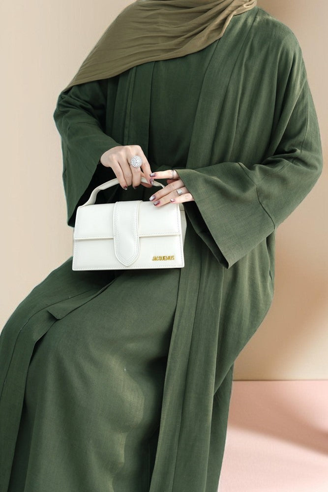 Draped duet abaya throwover and slip dress - Try Modest Limited