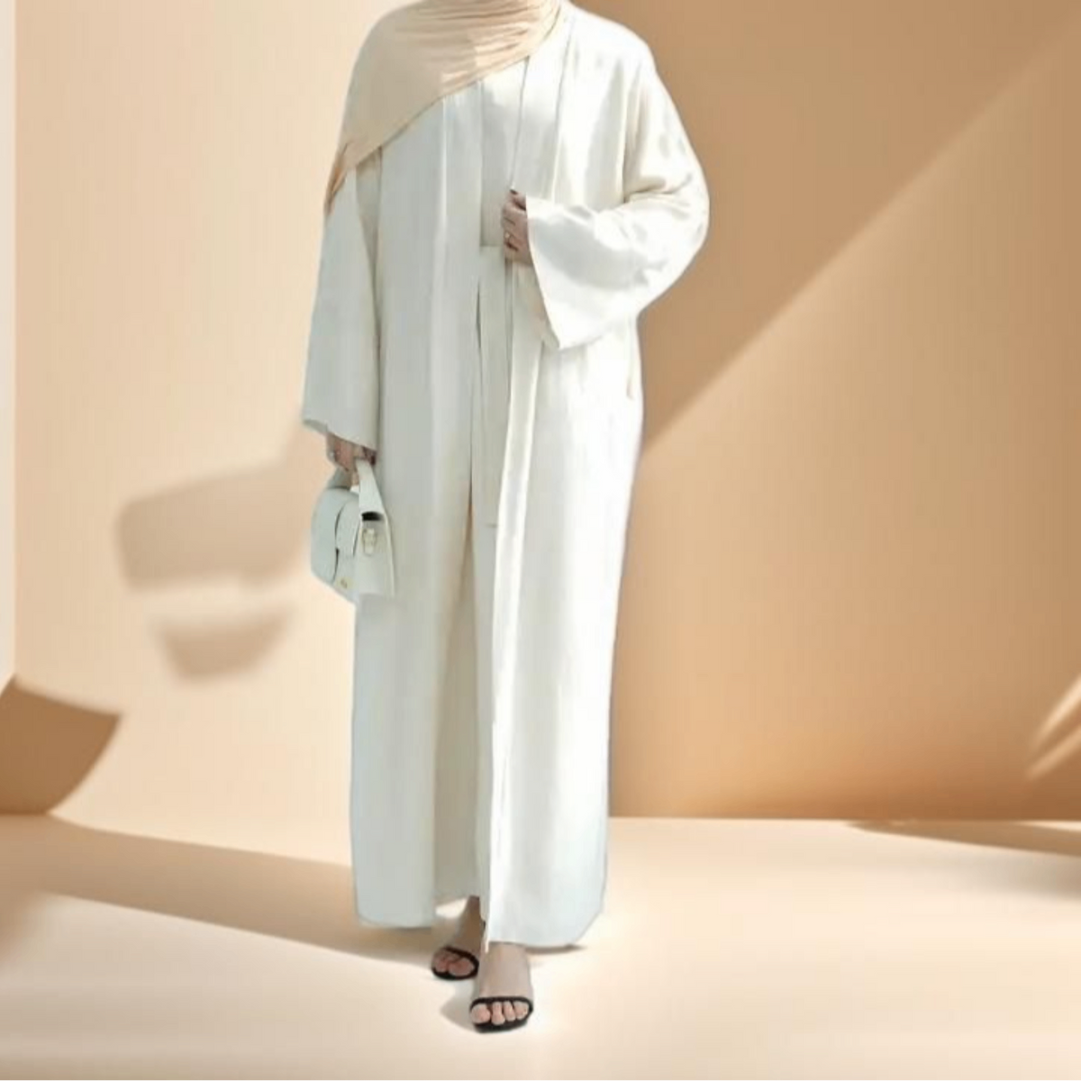 Draped duet abaya throwover and slip dress - Try Modest Limited