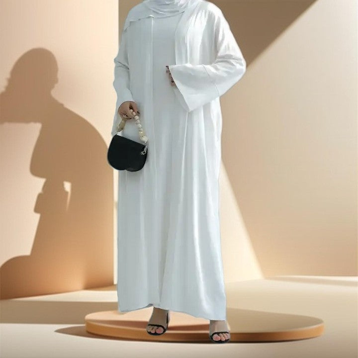 Draped duet abaya throwover and slip dress - Try Modest Limited