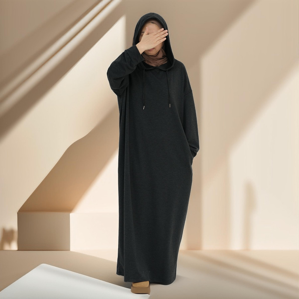 Effortless Everyday Sweatshirt Abaya Dress - Try Modest Limited