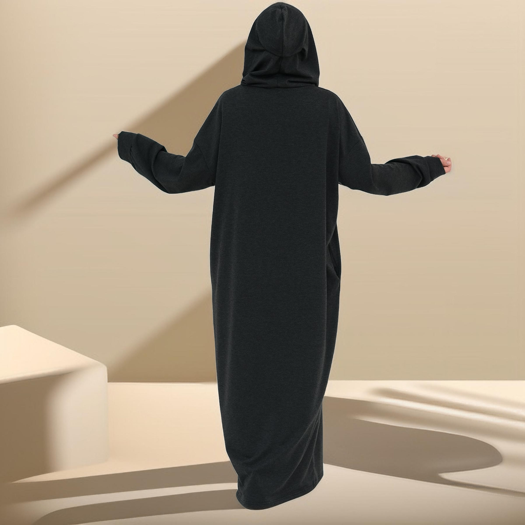 Effortless Everyday Sweatshirt Abaya Dress - Try Modest Limited