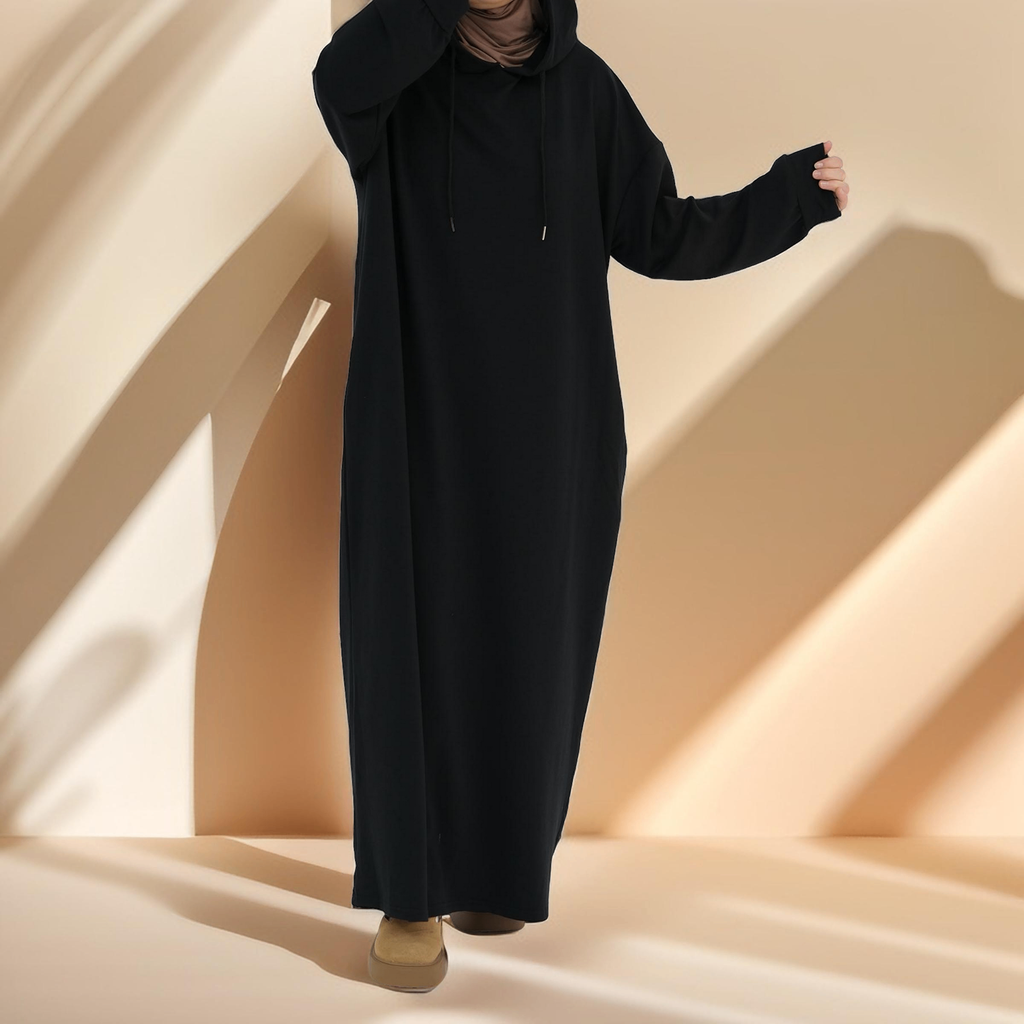 Effortless Everyday Sweatshirt Abaya Dress - Try Modest Limited