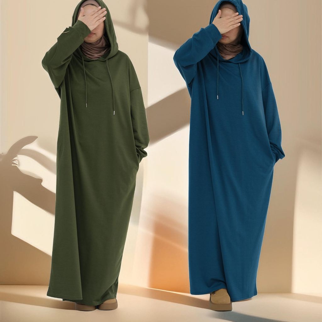 Effortless Everyday Sweatshirt Abaya Dress - Try Modest Limited