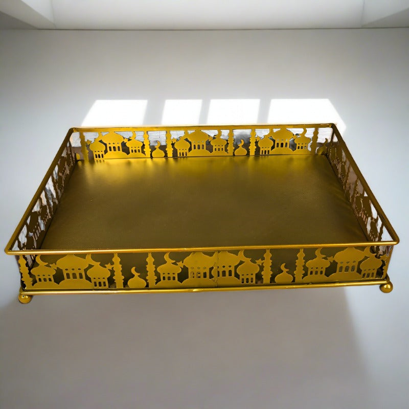 Eid Delights: Wrought Iron Ramadan Platter Tray - Try Modest Limited