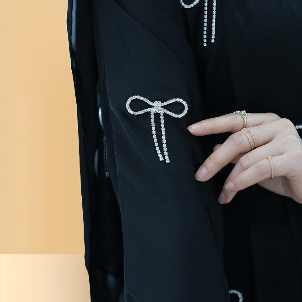 Elara Chic – Satin Abaya Set - Try Modest Limited