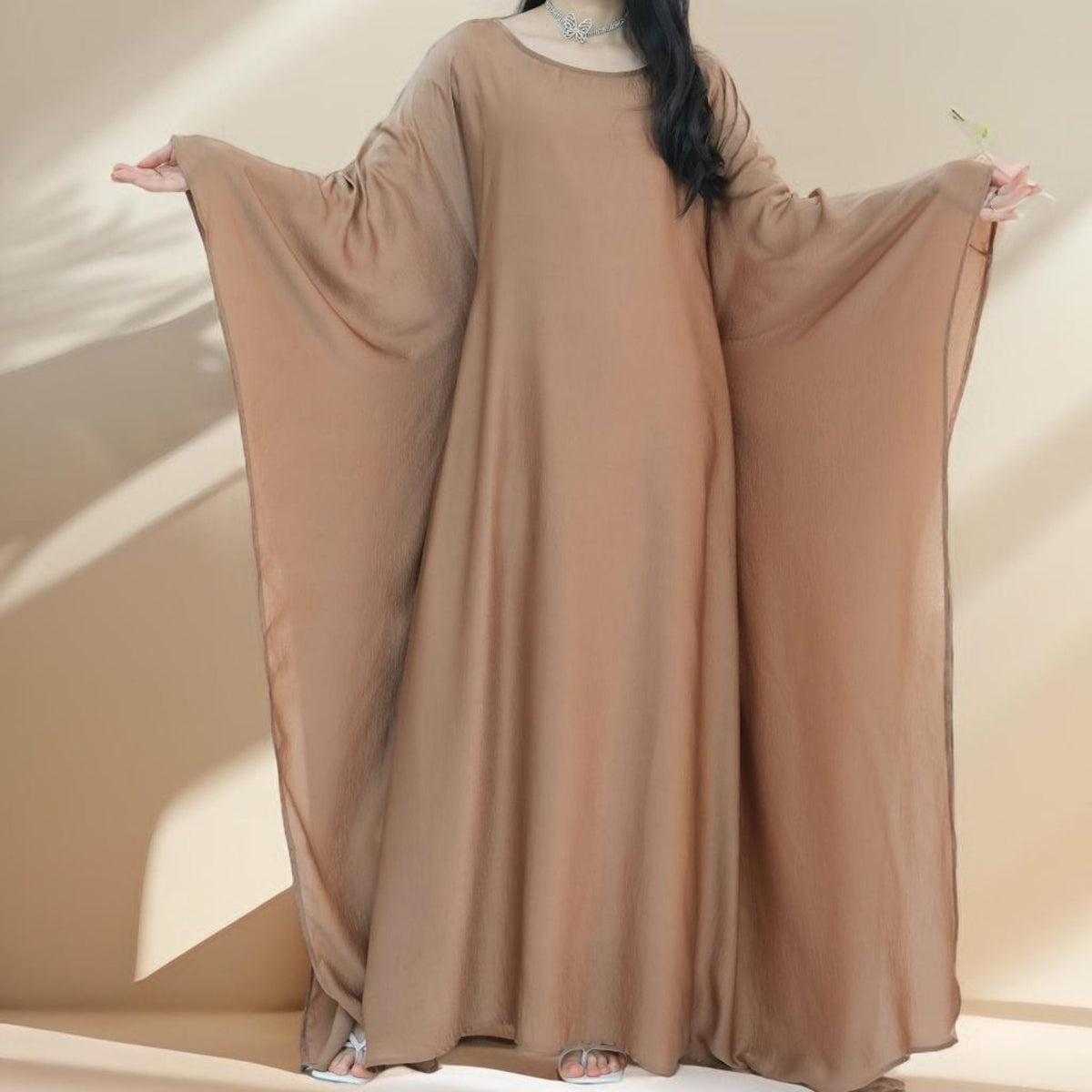 Elegant Flattering Dress with Inner Tie Belt - Try Modest Limited