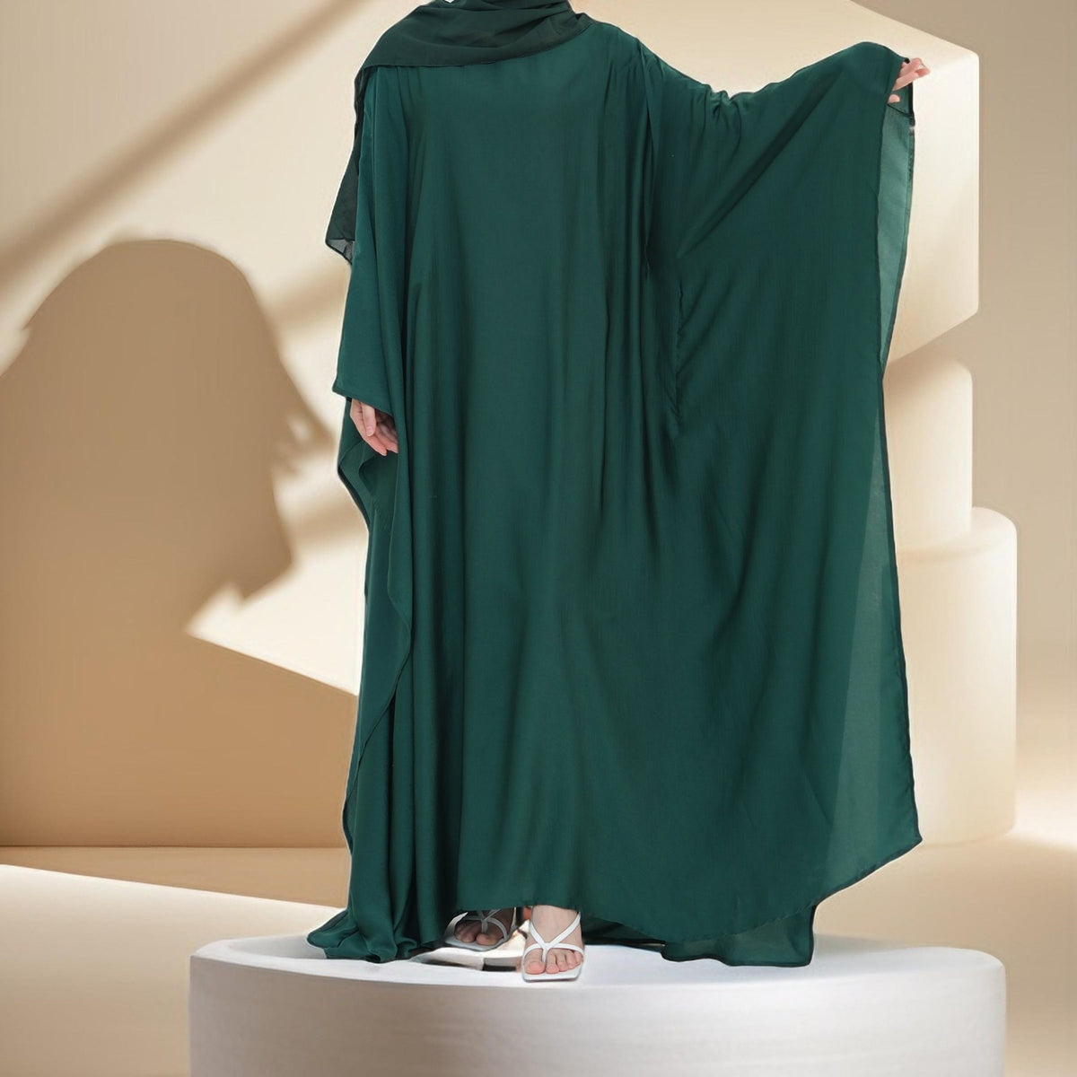 Elegant Flattering Dress with Inner Tie Belt - Try Modest Limited