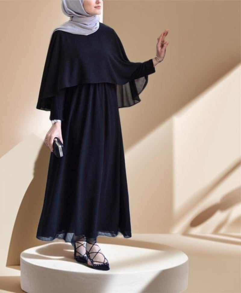Elegant cape dress- Abaya dress - Try Modest Limited