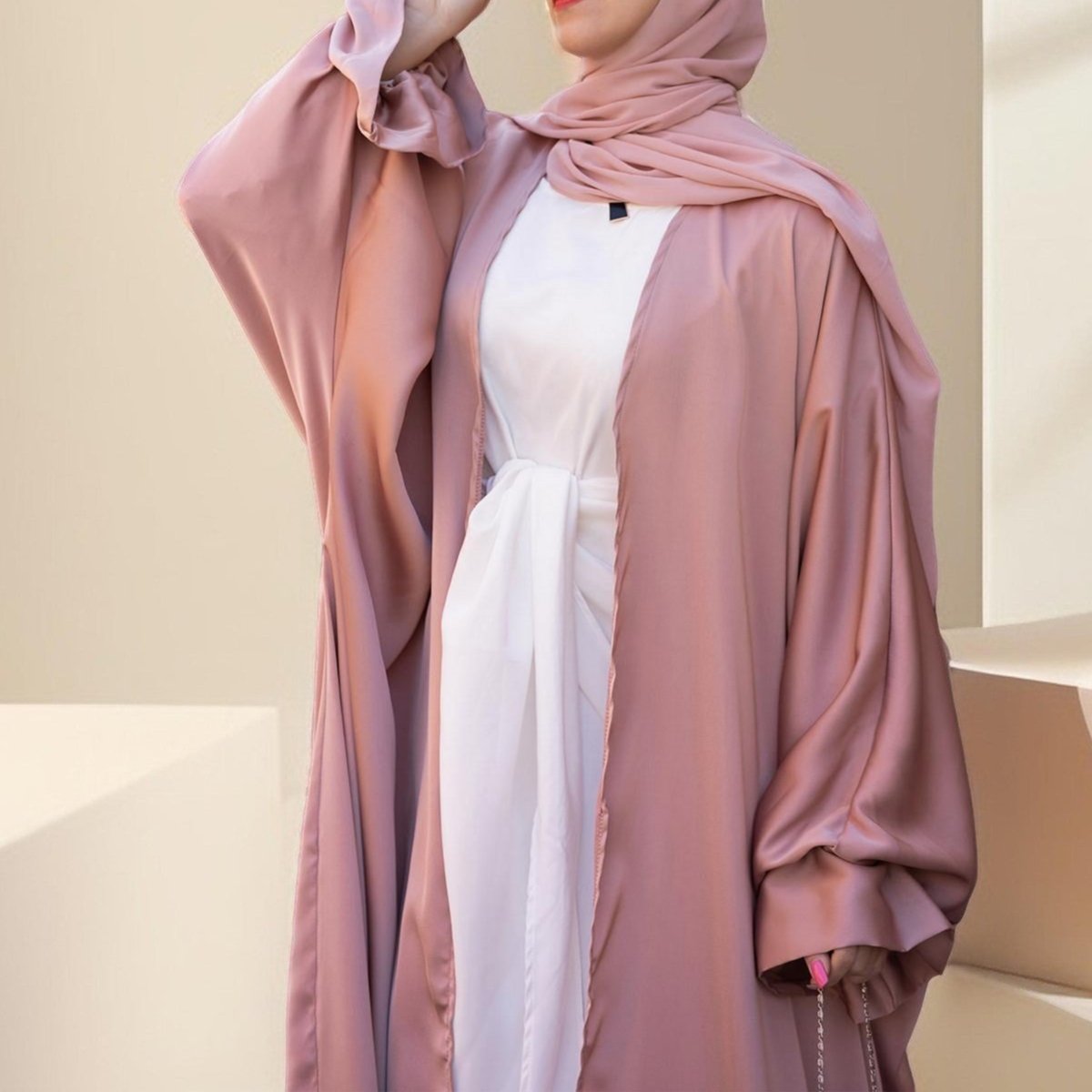 Elegant puff sleeve throw over - Try Modest Limited