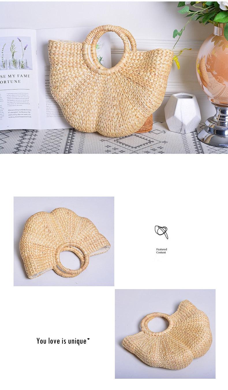 Elegant woven straw beach bags - Try Modest Limited