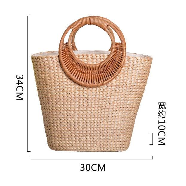 Elegant woven straw beach bags - Try Modest Limited