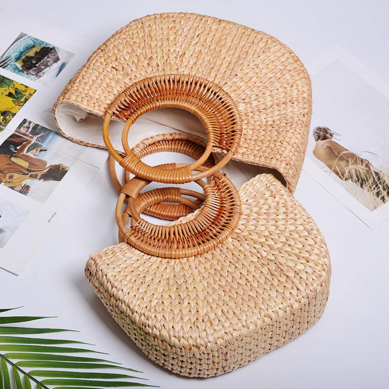 Elegant woven straw beach bags - Try Modest Limited