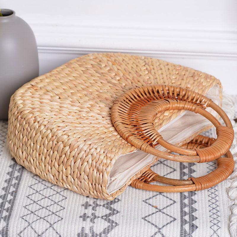 Elegant woven straw beach bags - Try Modest Limited