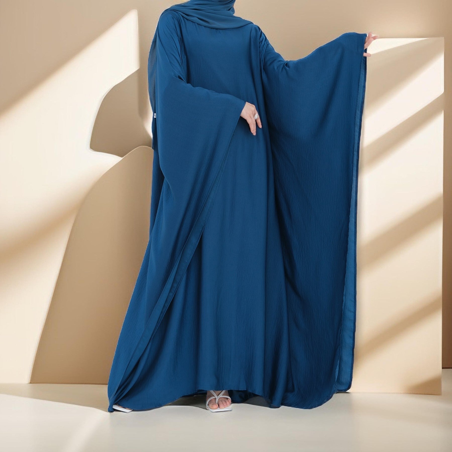 Elegant Flattering Dress with Inner Tie Belt - Try Modest Limited 