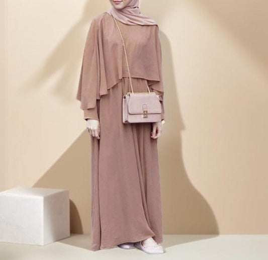 Elegant cape dress- Abaya dress - Try Modest Limited 