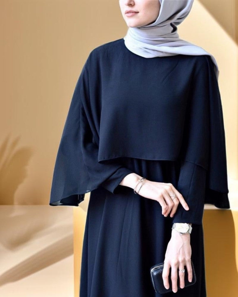 Elegant cape dress- Abaya dress - Try Modest Limited 