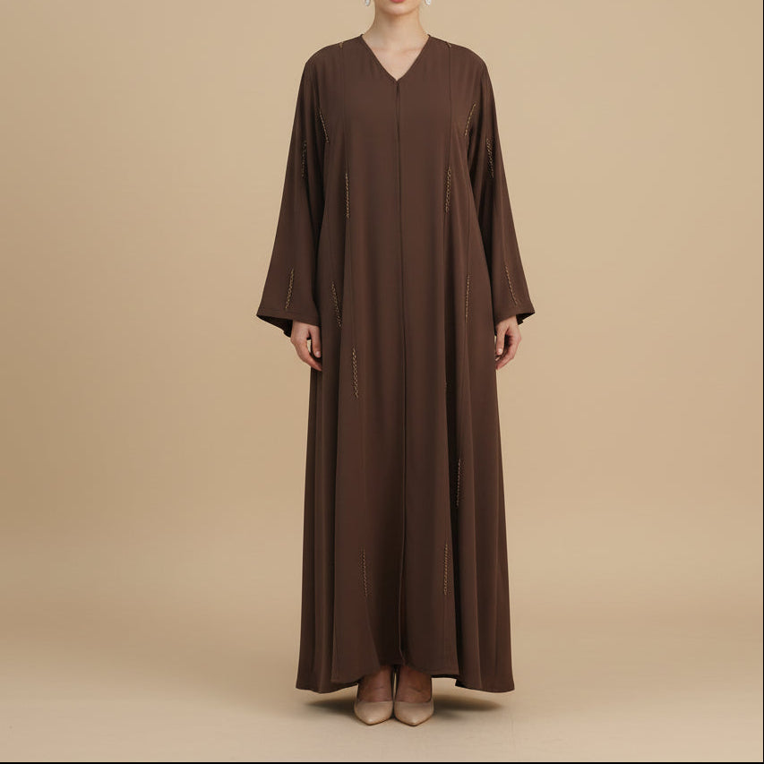 Elif Nida Linear Beaded Abaya