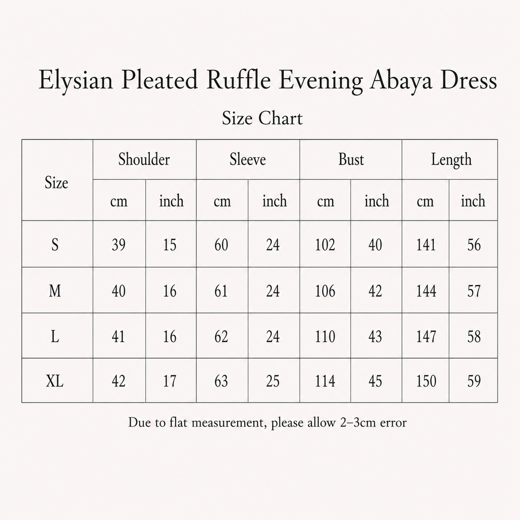 Elysian Pleated Ruffle Evening Abaya Dress